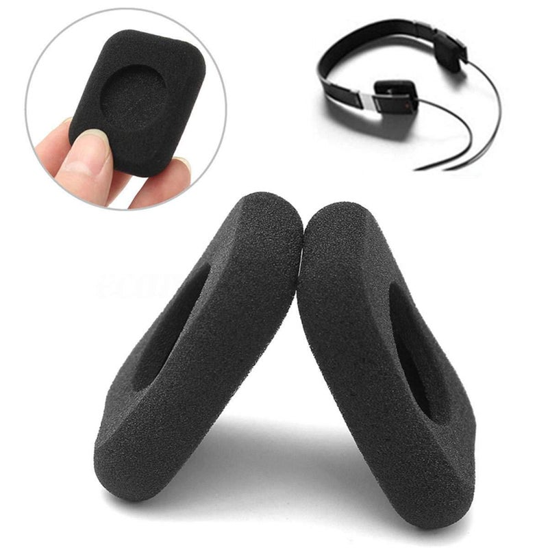 Rhinenet Replacement Earpads Compatible for Bang & Olufsen B&O Beoplay Form 2 2i Headphones Earphone Ear Pads Cover Sponge Square Foam Ultra Soft Cushions Durable Comfortable Black 4PCS - Image 2